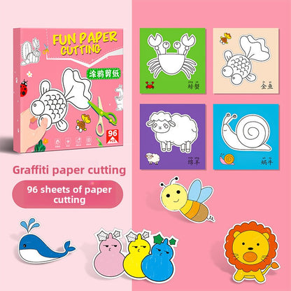 Children's fun paper-cutting kindergarten handicraft toys