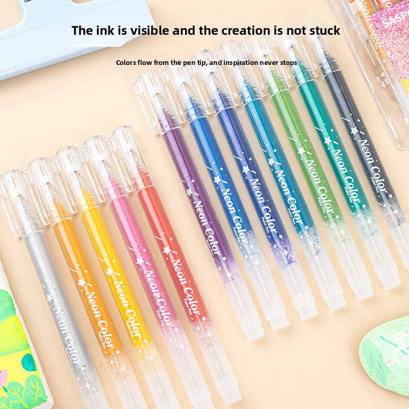Children's glitter pens and watercolor pens