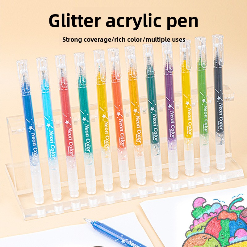 Children's glitter pens and watercolor pens