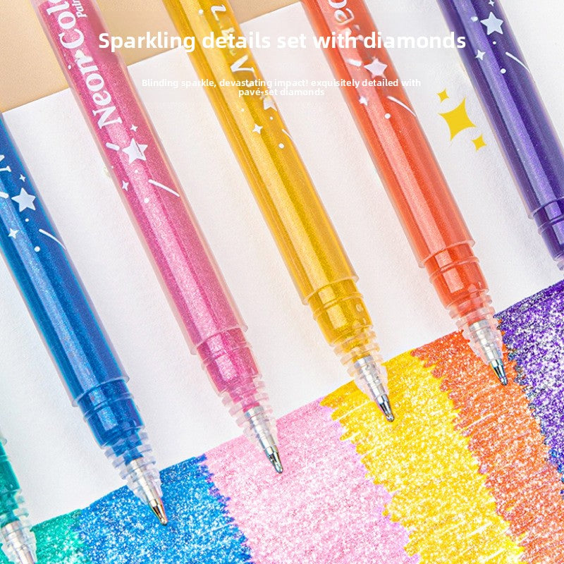 Children's glitter pens and watercolor pens