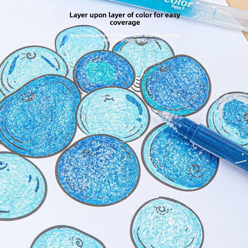 Children's glitter pens and watercolor pens