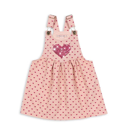 Children's Heart Print Denim Outfit