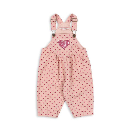 Children's Heart Print Denim Outfit
