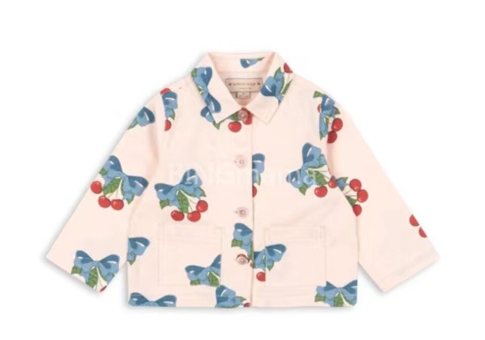 Children's Heart Print Denim Outfit