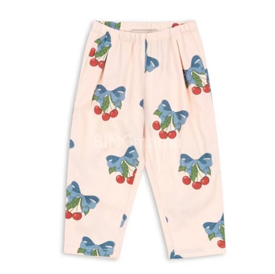 Children's Heart Print Denim Outfit
