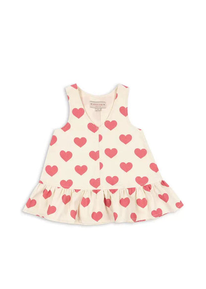 Children's Heart Print Denim Outfit