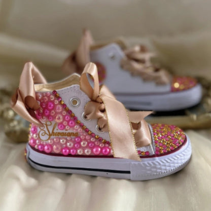 Children's High-Top Canvas Shoes