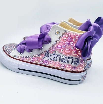 Children's High-Top Canvas Shoes