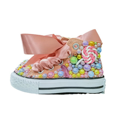 Children's High-Top Canvas Shoes