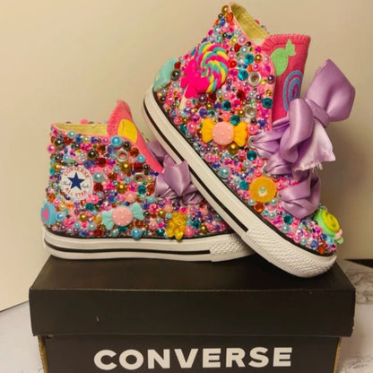 Children's High-Top Canvas Shoes