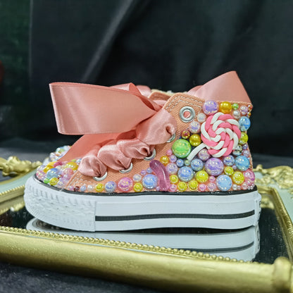 Children's High-Top Canvas Shoes