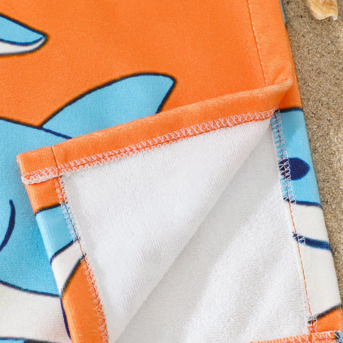 Children's Hooded Microfiber Quick-Dry Bath Cape Towel