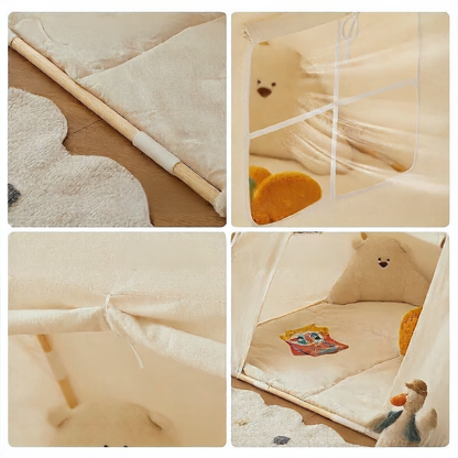 Children's indoor tent bed