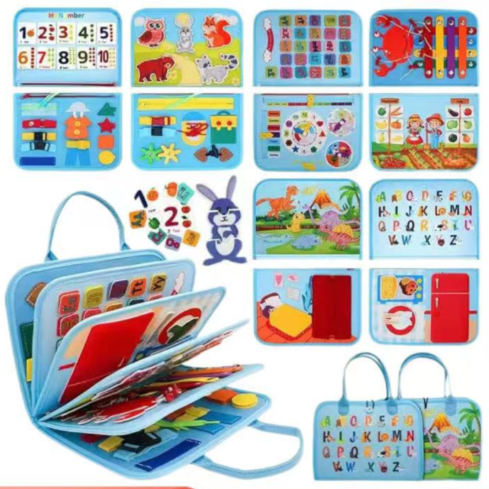 Children's Learning Board Education Intelligence Development Felt Busy Board