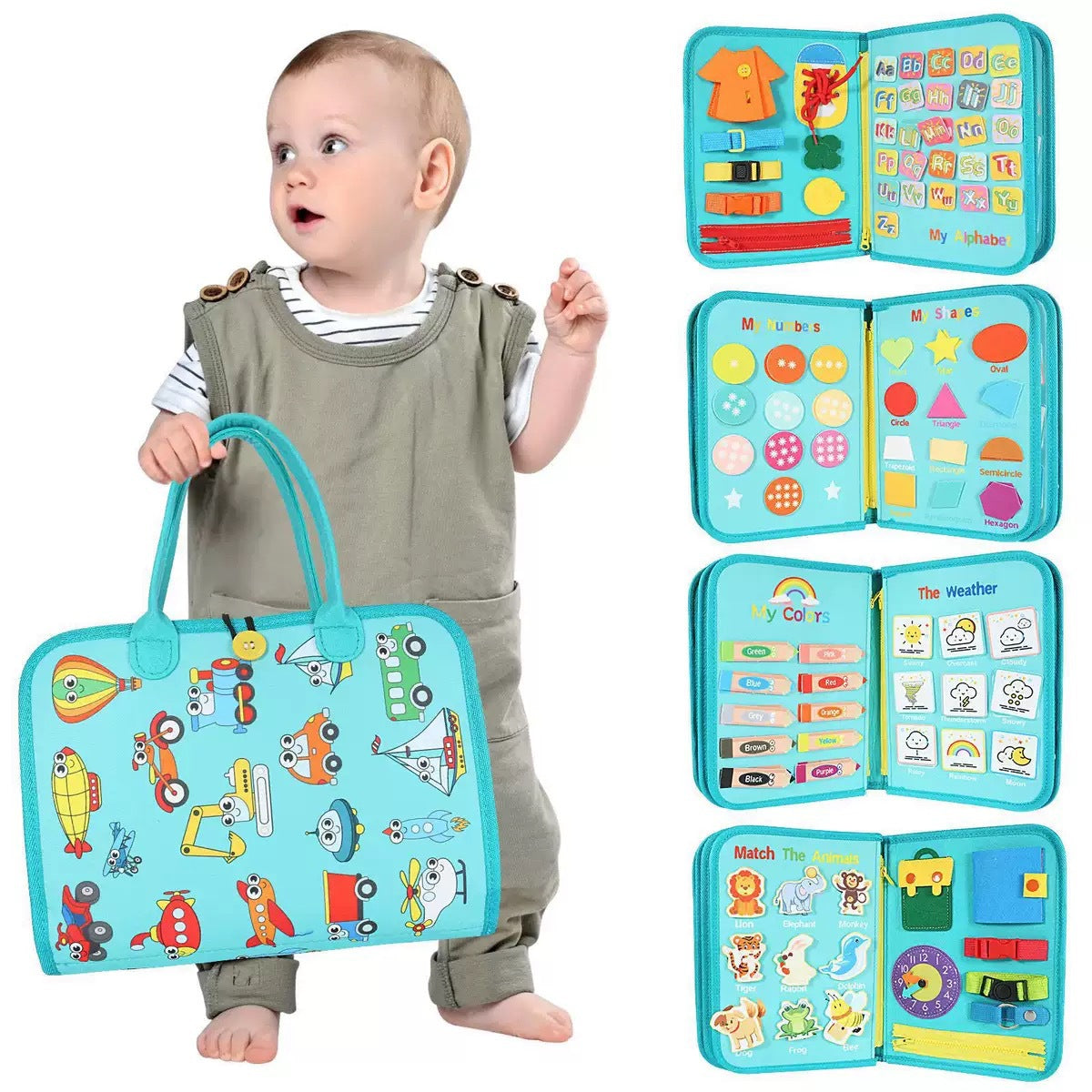 Children's Learning Board Education Intelligence Development Felt Busy Board