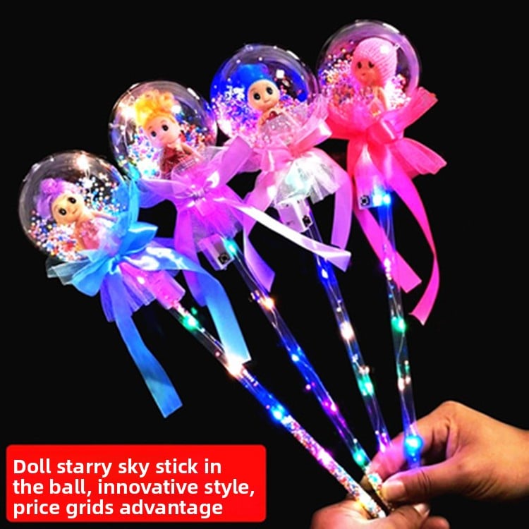 Children's LED Magic Glow Stick with Multiple Designs for Night Play