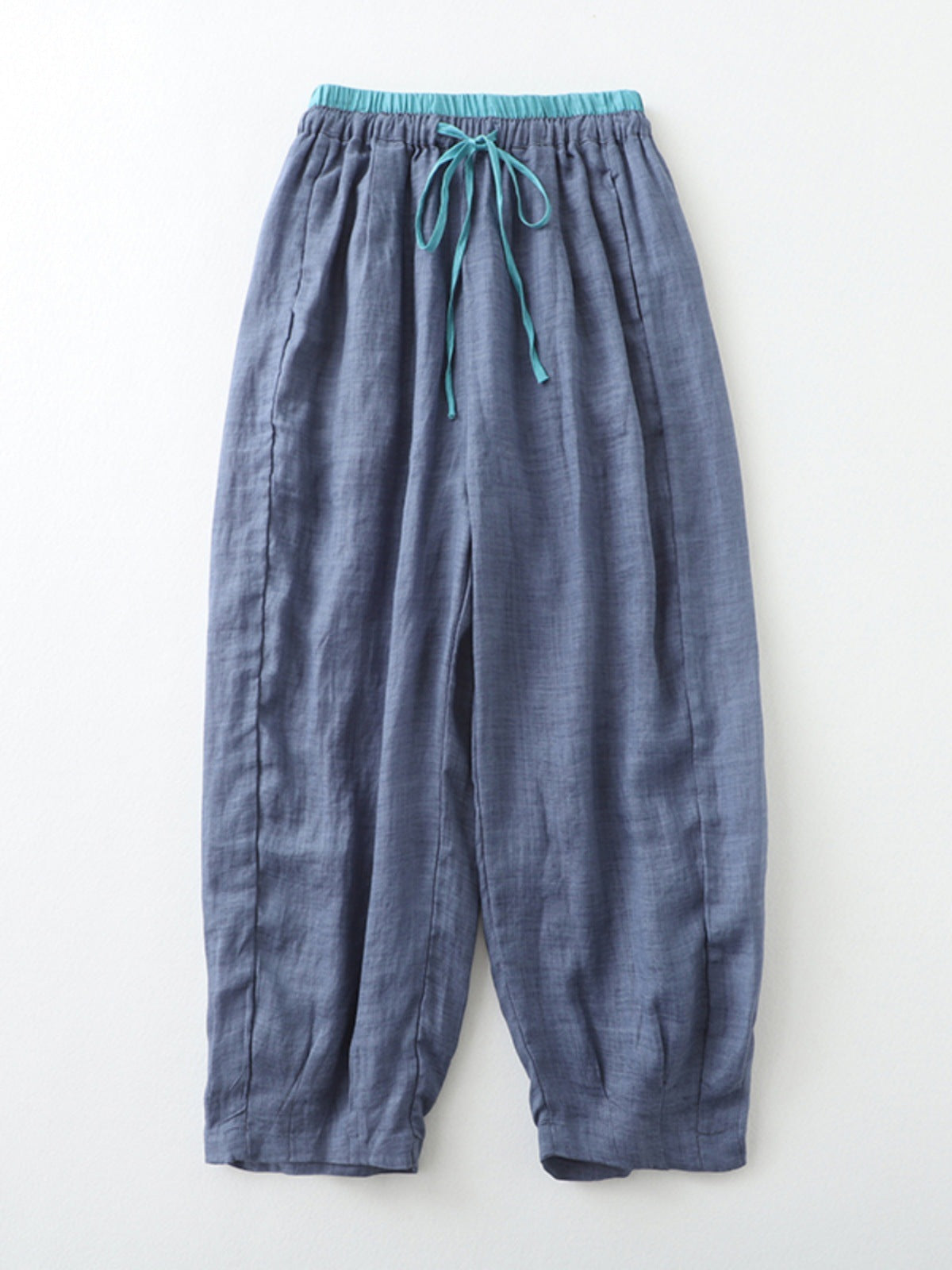 Children's Linen Blend Cropped Harem Pants