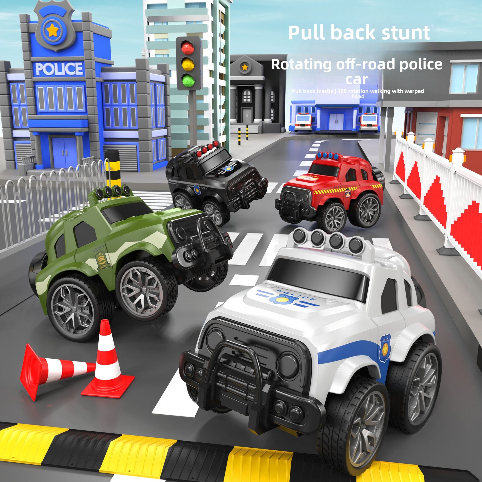 Children's mini police car-shaped toys