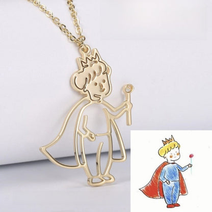 Children's painting necklace keychain accessory