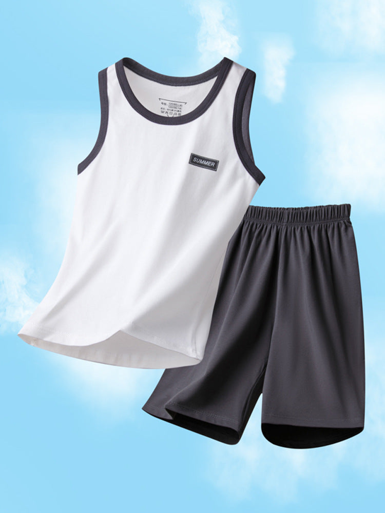 Children's Pajamas Boys and Boys Summer Home Clothes