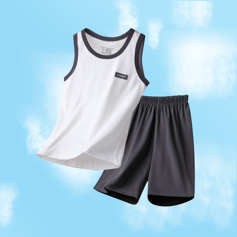 Children's Pajamas Boys and Boys Summer Home Clothes