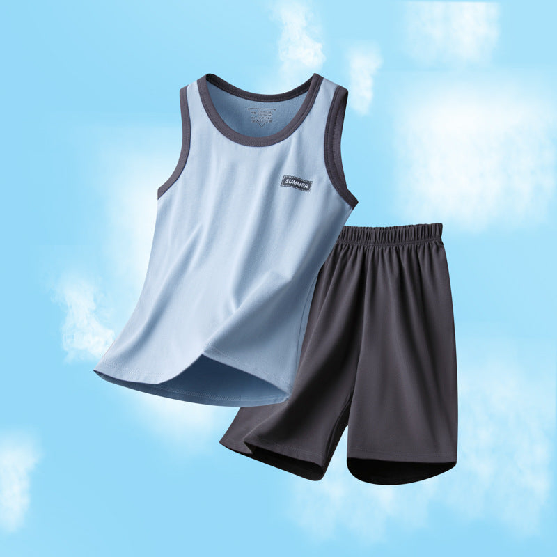 Children's Pajamas Boys and Boys Summer Home Clothes