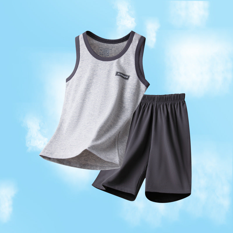 Children's Pajamas Boys and Boys Summer Home Clothes