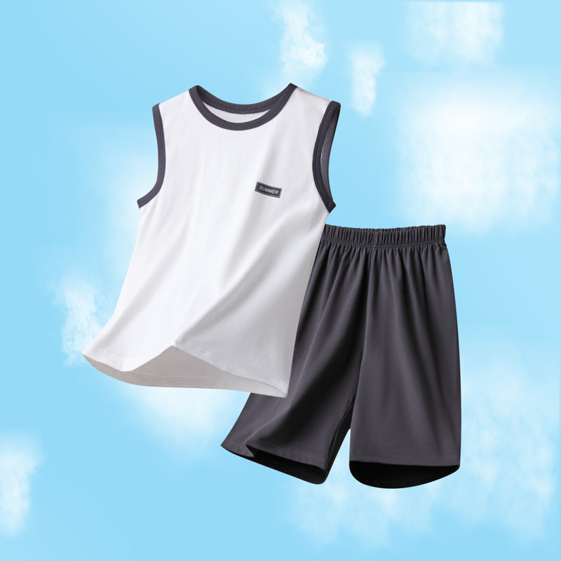 Children's Pajamas Boys and Boys Summer Home Clothes