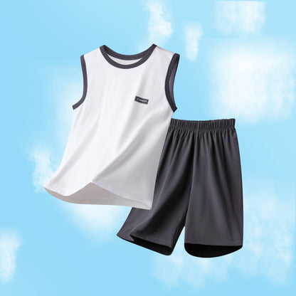 Children's Pajamas Boys and Boys Summer Home Clothes