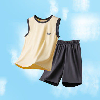 Children's Pajamas Boys and Boys Summer Home Clothes