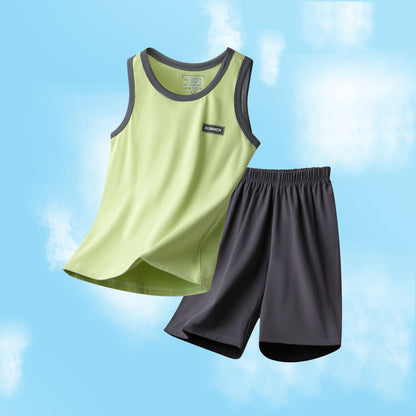 Children's Pajamas Boys and Boys Summer Home Clothes
