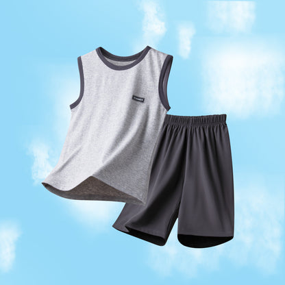 Children's Pajamas Boys and Boys Summer Home Clothes