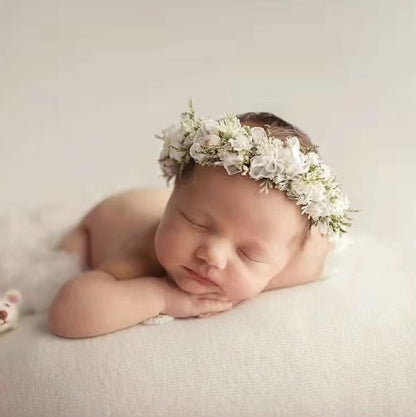 Children's photography headband flower wreath