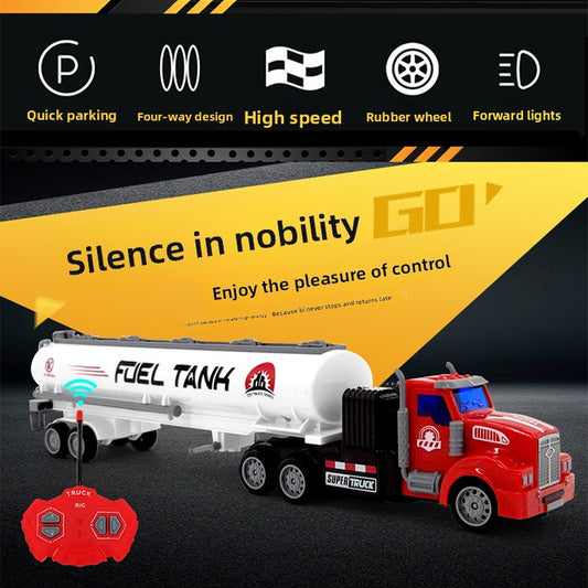 Children's remote control semi-trailer toy car