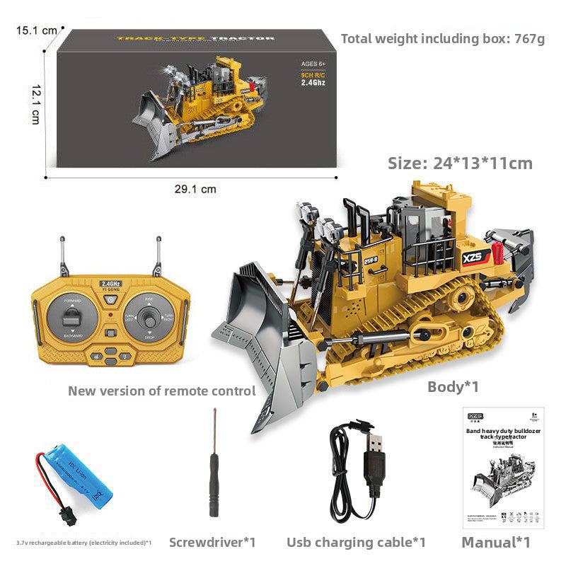Children's remote-controlled 11-channel excavator