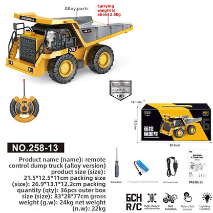 Children's remote-controlled 11-channel excavator