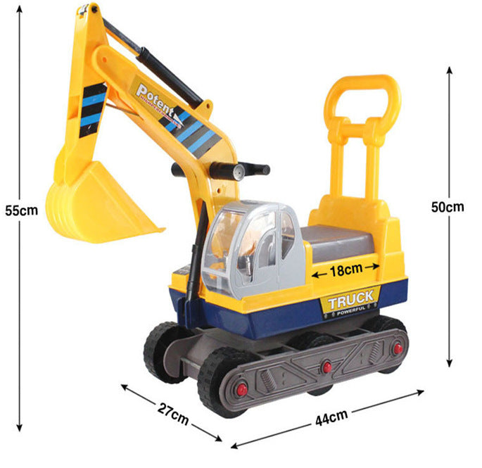 Children's Ride-On Excavator Toy