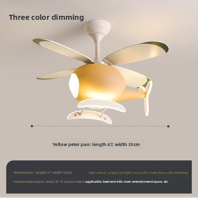 Children's room fan light chandelier