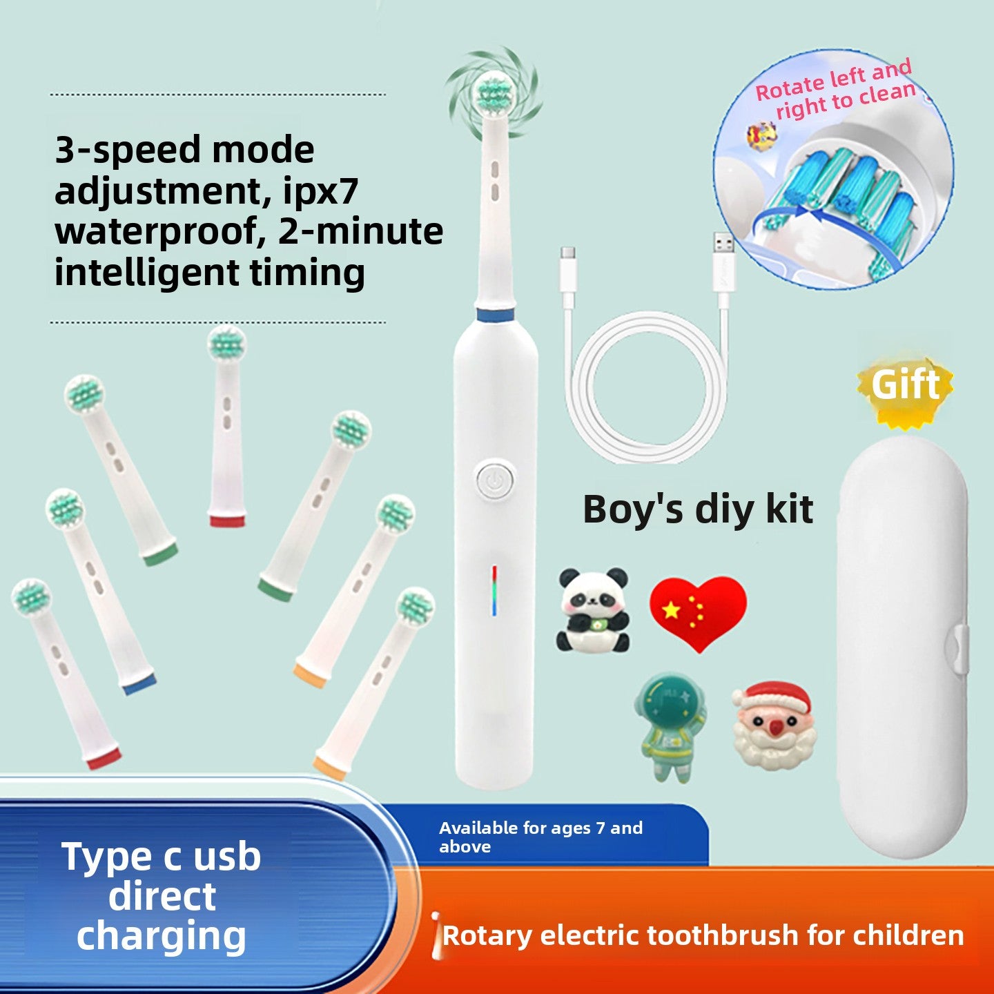 Children's Rotating Electric Toothbrush