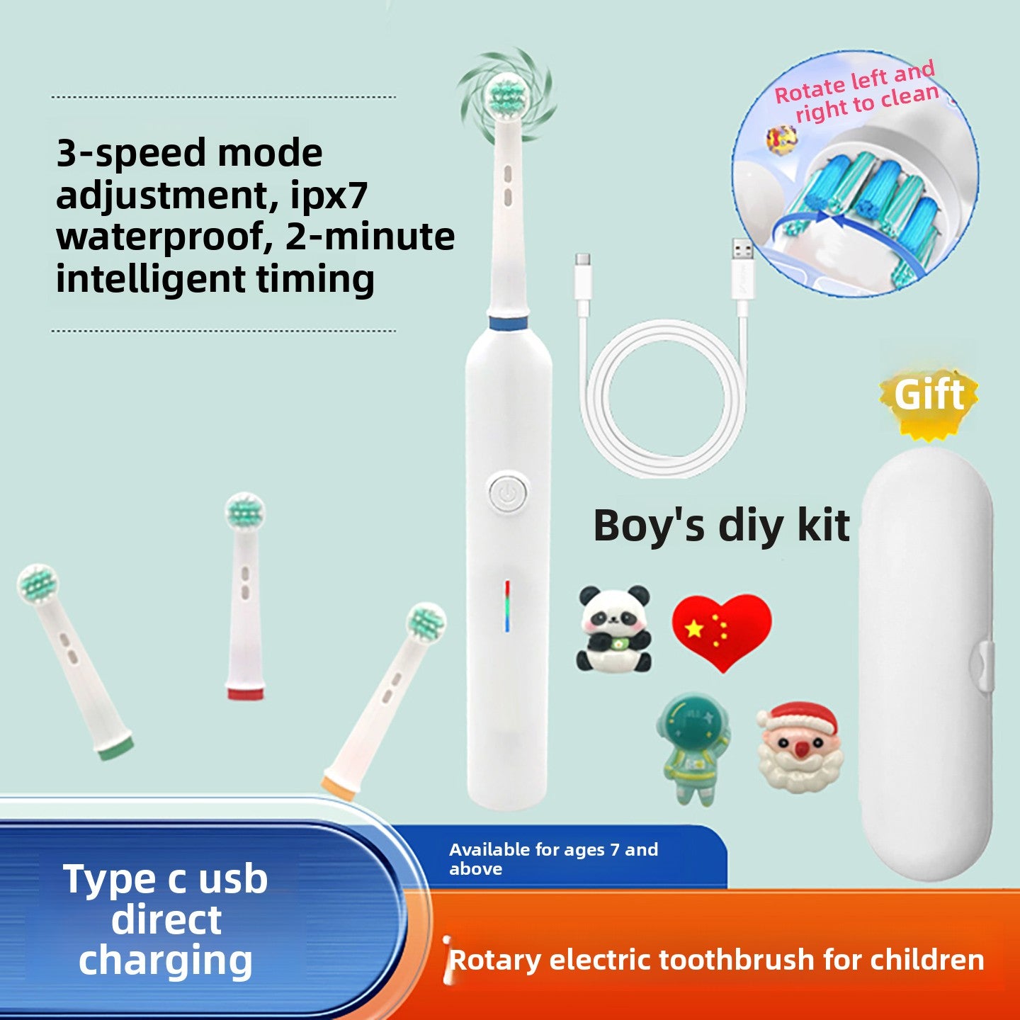 Children's Rotating Electric Toothbrush