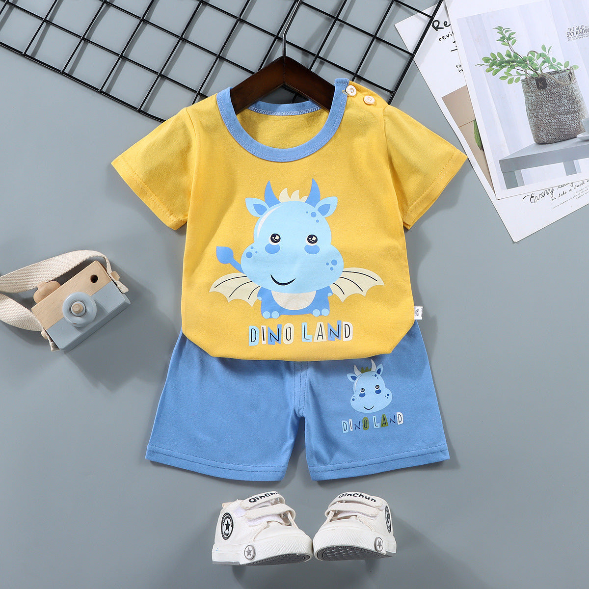 Children's Short Sleeve Cotton Two-Piece