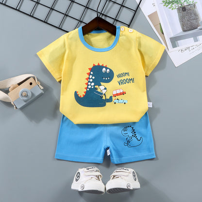 Children's Short Sleeve Cotton Two-Piece