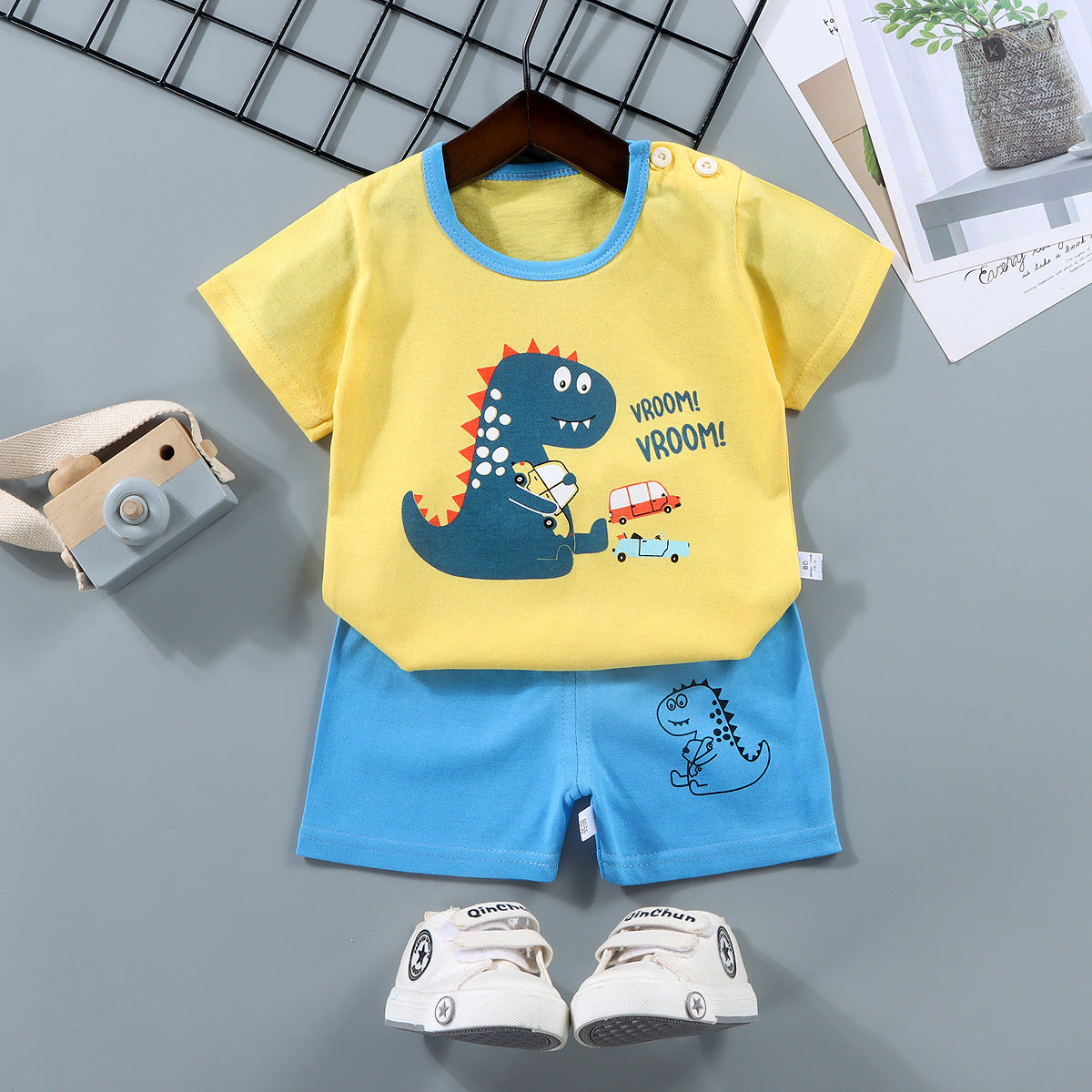 Children's Short Sleeve Cotton Two-Piece