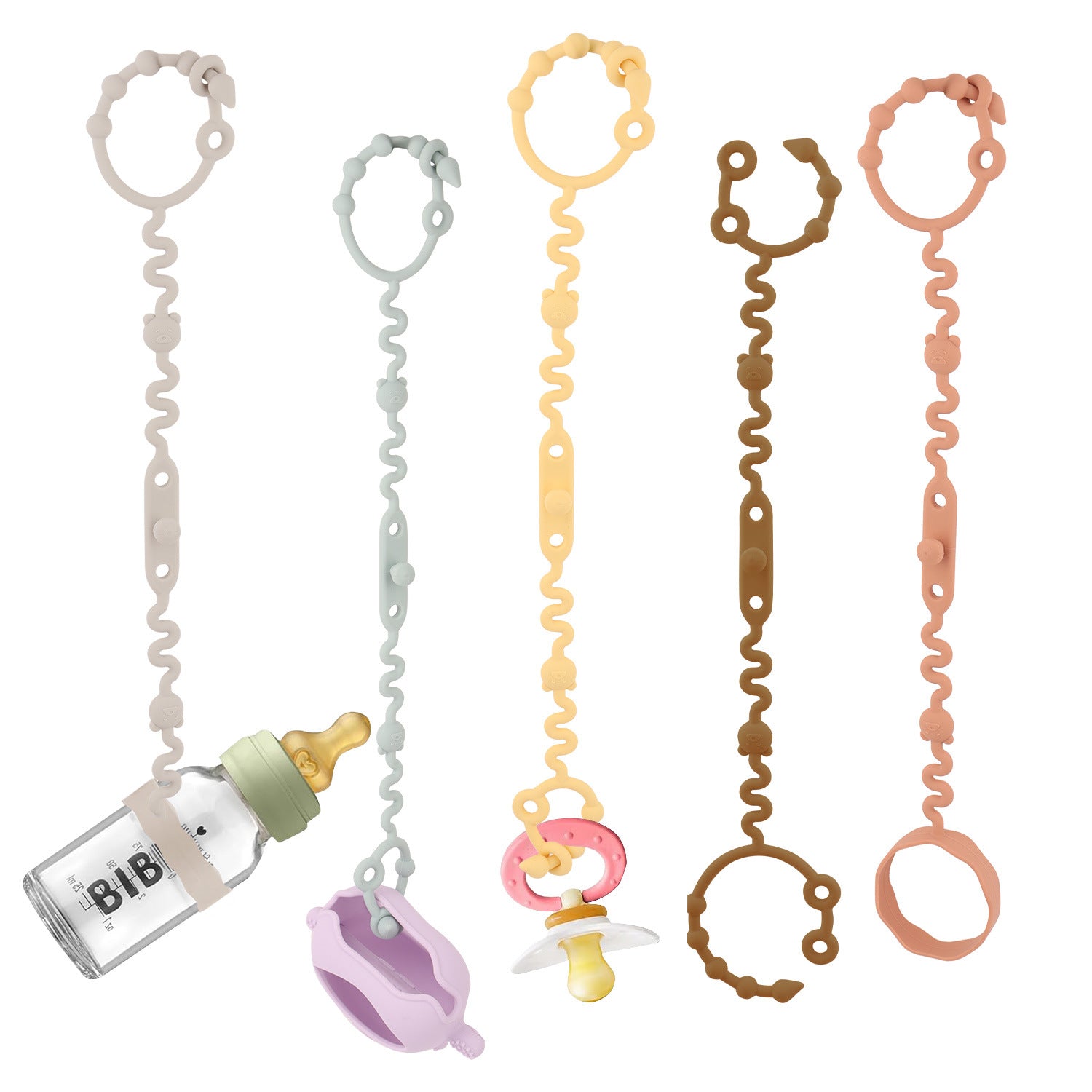 Children's silicone anti-drop chain