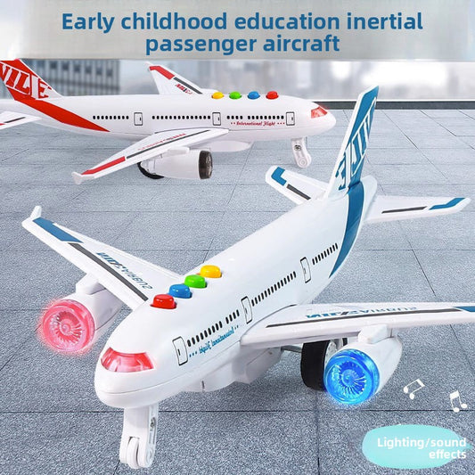 Children's Simulation Aircraft Toy with Light and Music