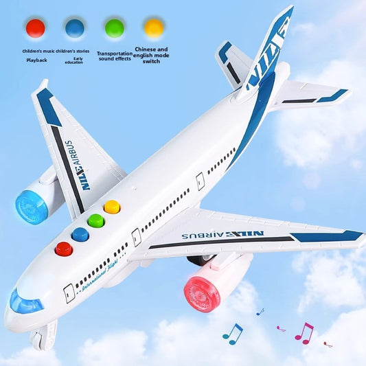 Children's Simulation Aircraft Toy with Light and Music