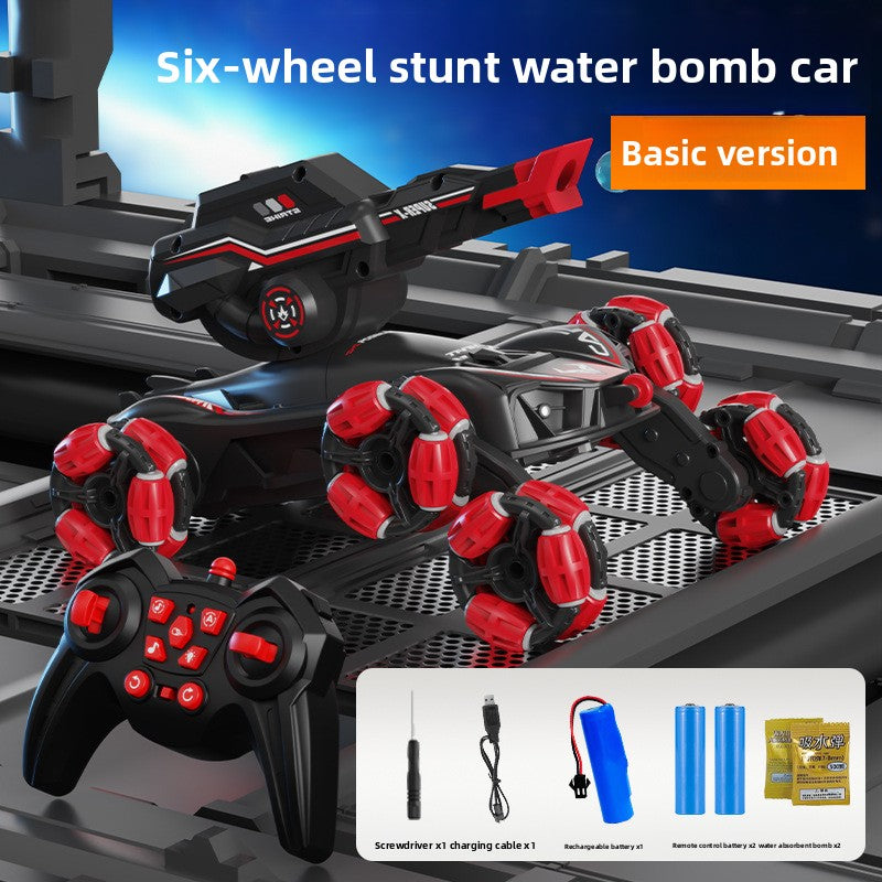 Children's six-wheeled tank