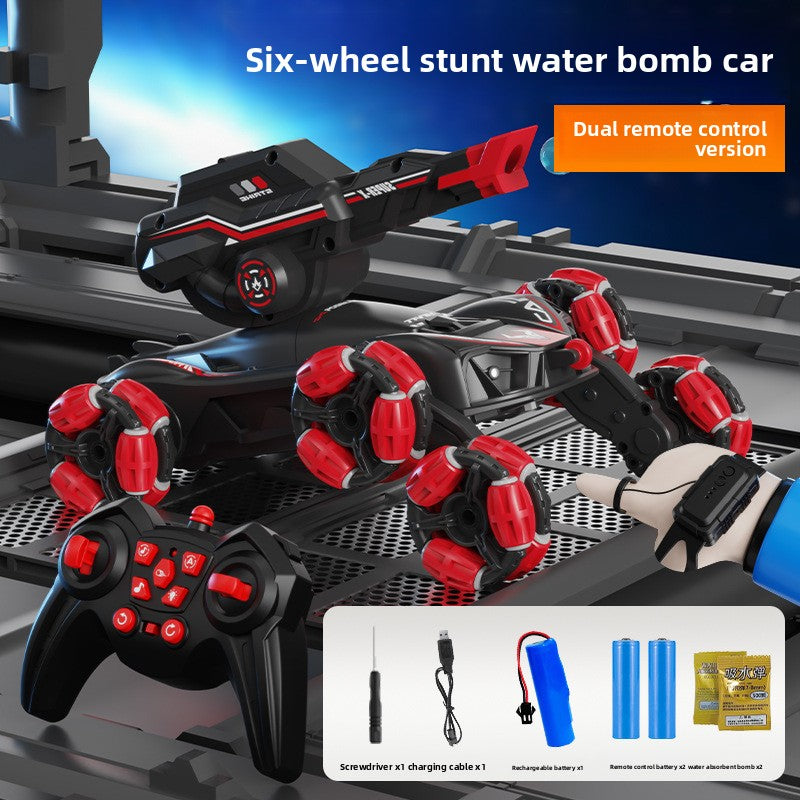 Children's six-wheeled tank