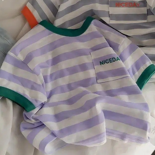 Children's Striped Cotton T-shirt
