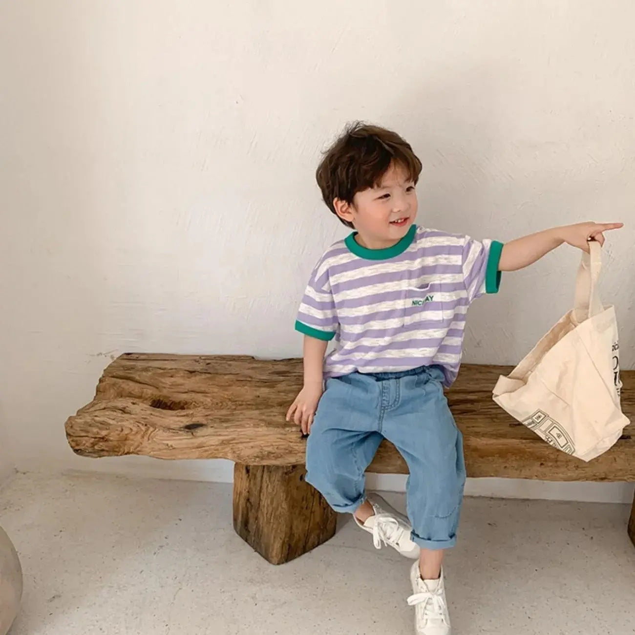 Children's Striped Cotton T-shirt